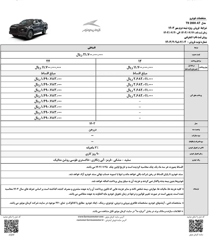 قیمت ایگل و شرایط فروش نقد و اقساط ۱۴۰۳