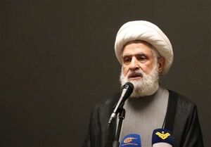 آغاز سخنرانی شیخ نعیم قاسم معاون شهید نصرالله