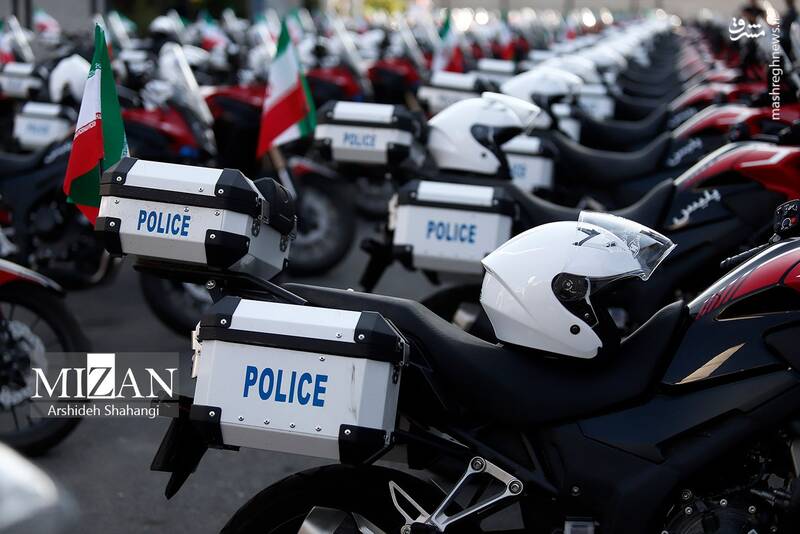 عکس/ آیین الحاق ۱۵۰ دستگاه موتورسیکلت به ناوگان پلیس راهور تهران
