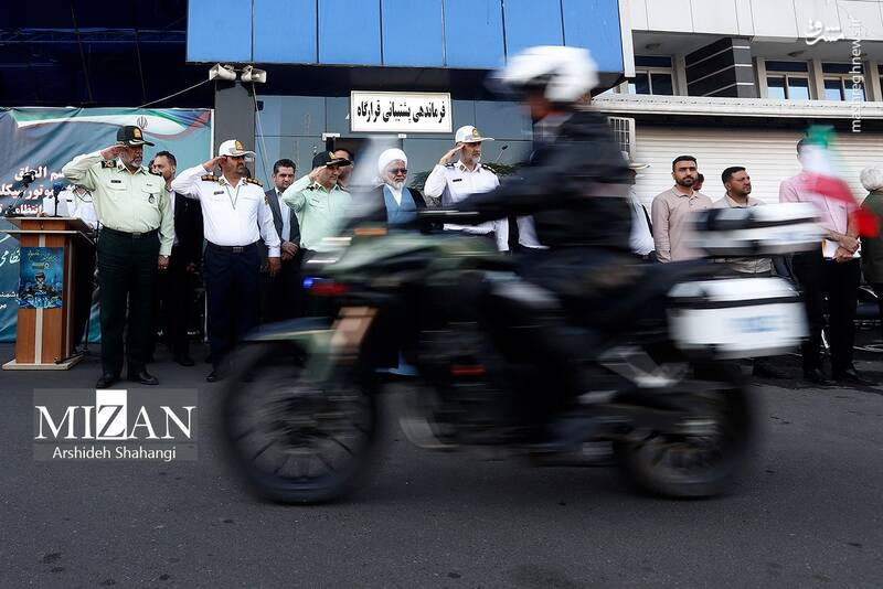 عکس/ آیین الحاق ۱۵۰ دستگاه موتورسیکلت به ناوگان پلیس راهور تهران