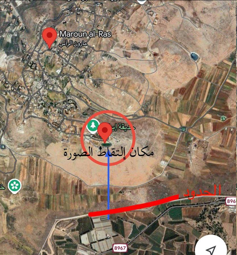 تکذیب خبر اشغال شهرک مارون الرأس / پیشروی صهیونیستها فقط در محدوده پارک مرزی جنوب لبنان + نقشه میدانی