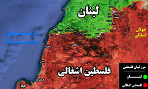 نقشه میدانی درگیری مرزی لبنان و اسرائیل