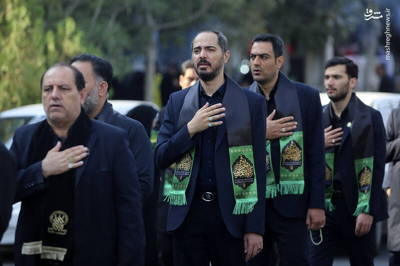 عکس/ دسته عزای خادمان حرم مطهر در روز شهادت حضرت معصومه(س)