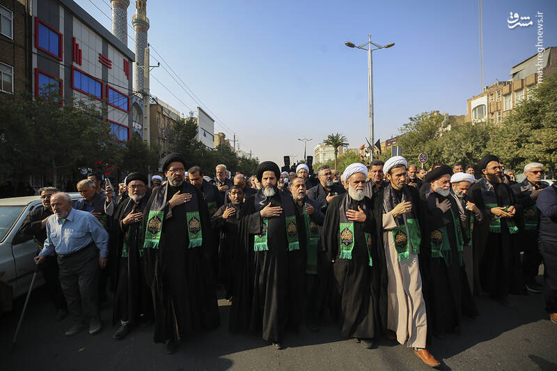 عکس/ دسته عزای خادمان حرم مطهر در روز شهادت حضرت معصومه(س)