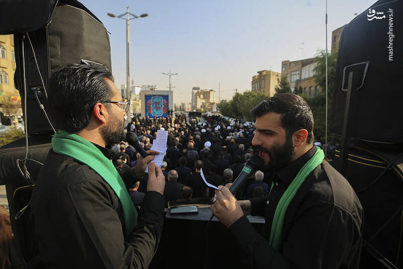 عکس/ دسته عزای خادمان حرم مطهر در روز شهادت حضرت معصومه(س)