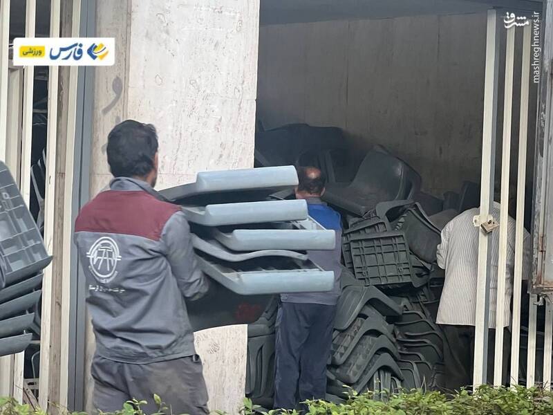 عکس/ صندلیهای آزادی به ورزشگاه شیرودی رسید