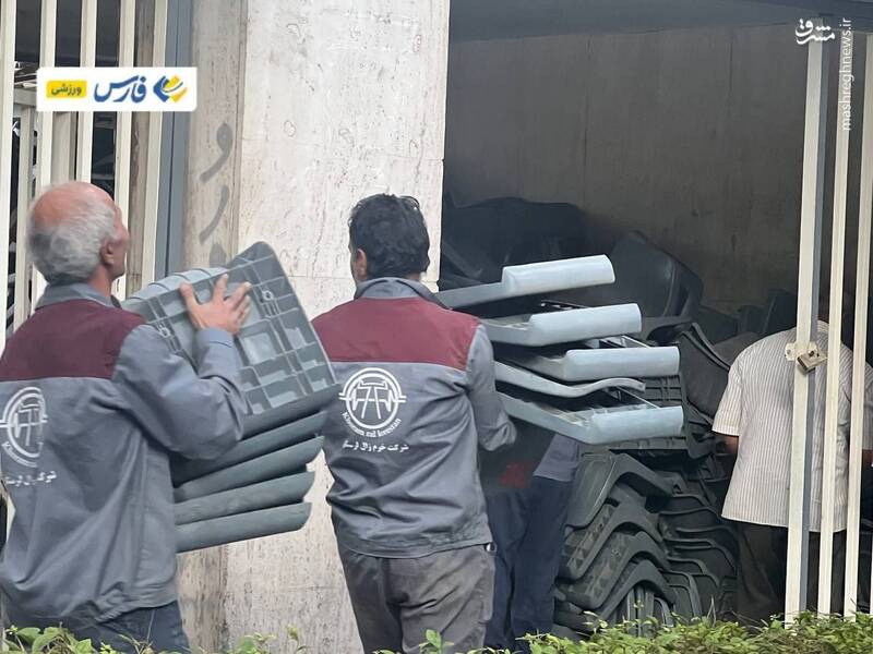 عکس/ صندلیهای آزادی به ورزشگاه شیرودی رسید