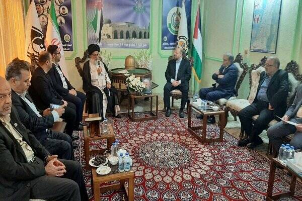 حضور یکی از رهبران شیعه افغانستان در دفتر حماس در تهران + عکس