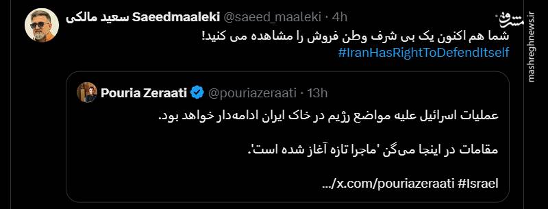 پاسخ کاربران به یک مزدور فارسی زبان