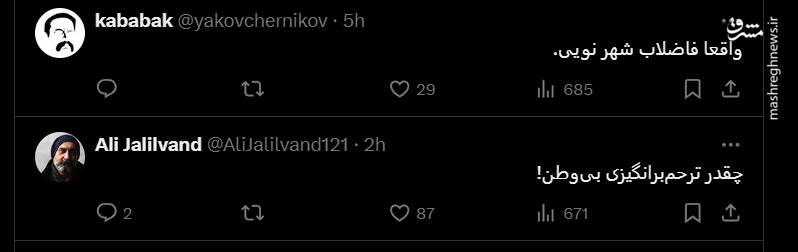 پاسخ کاربران به یک مزدور فارسی زبان