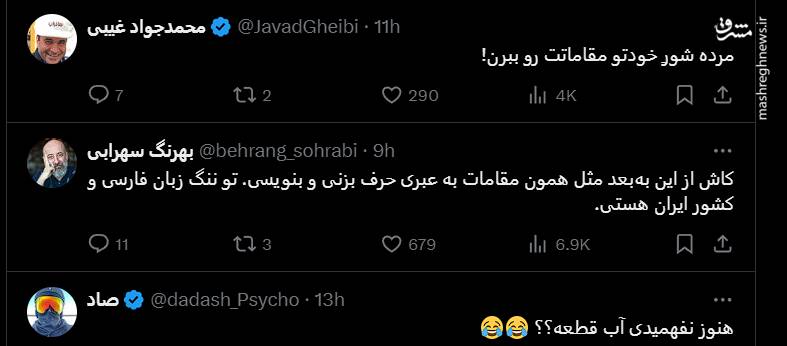 پاسخ کاربران به یک مزدور فارسی زبان