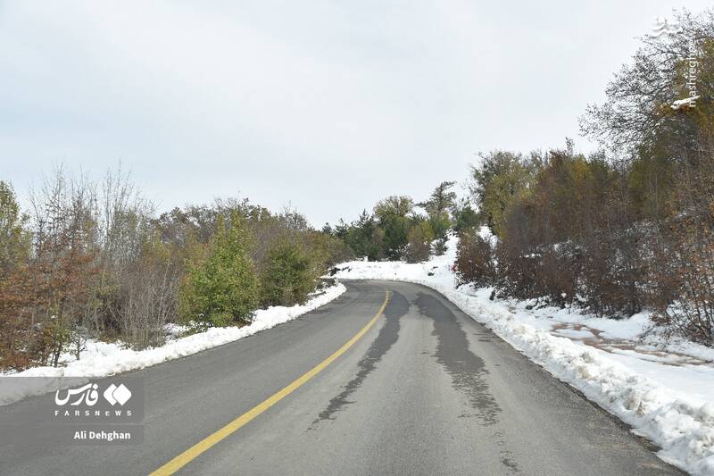 عکس/ نخستین برف پاییزی در گلستان