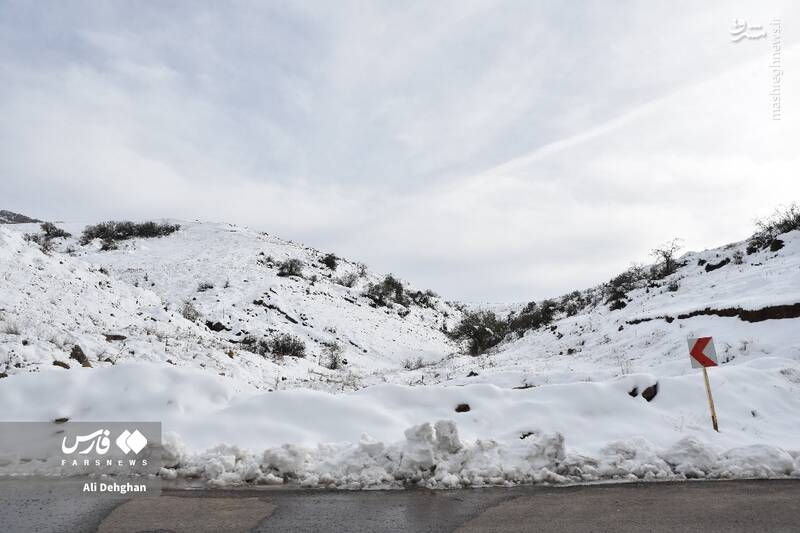 عکس/ نخستین برف پاییزی در گلستان