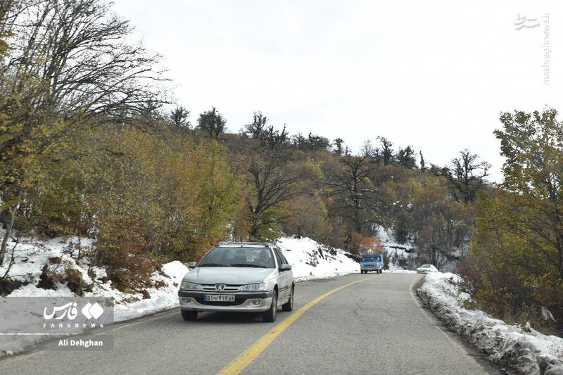 عکس/ نخستین برف پاییزی در گلستان