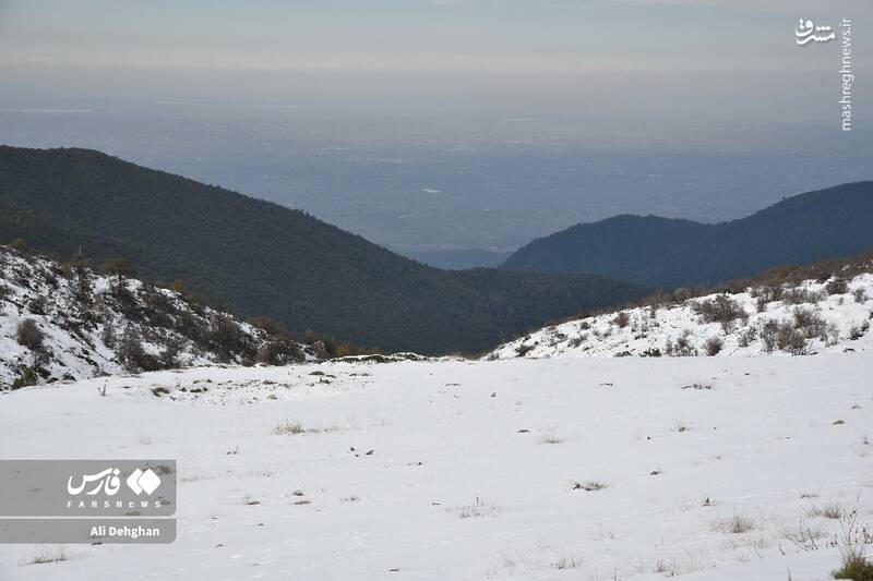 عکس/ نخستین برف پاییزی در گلستان