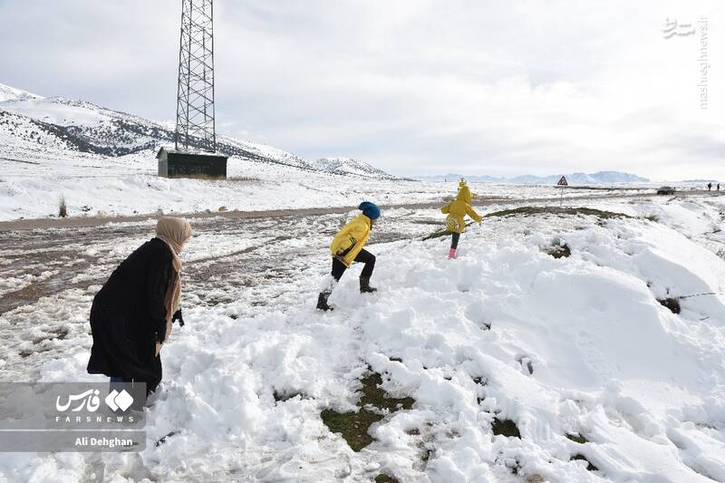 عکس/ نخستین برف پاییزی در گلستان