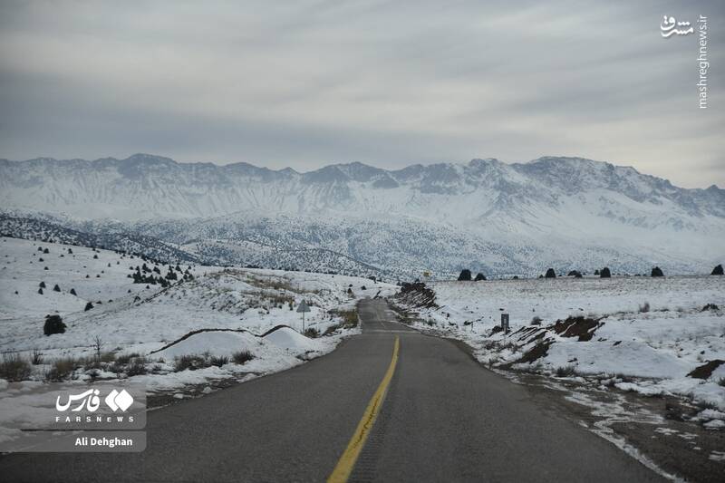 عکس/ نخستین برف پاییزی در گلستان