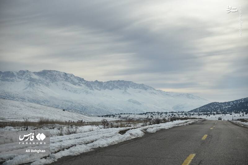 عکس/ نخستین برف پاییزی در گلستان