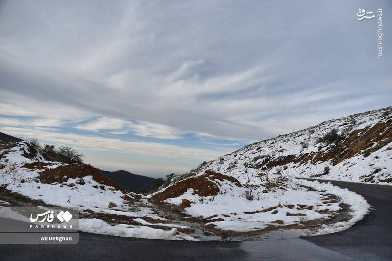 عکس/ نخستین برف پاییزی در گلستان