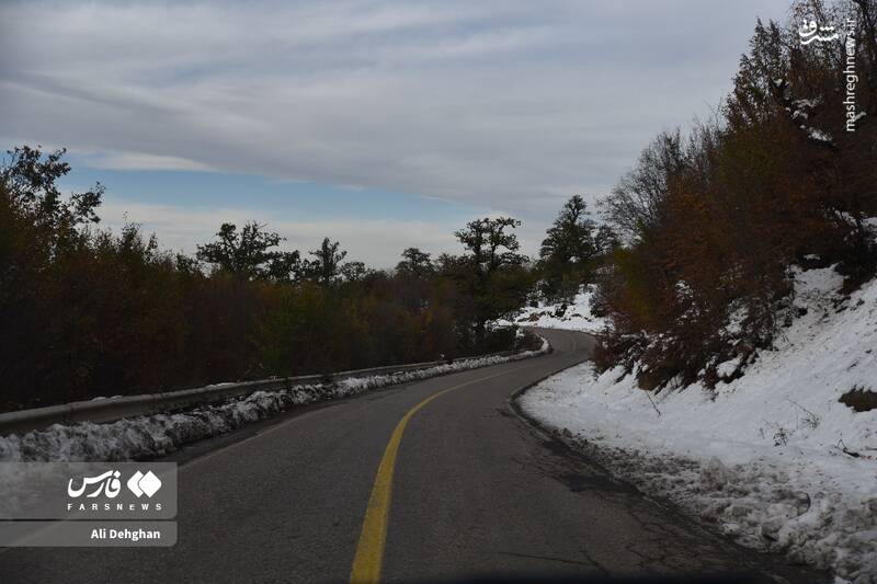 عکس/ نخستین برف پاییزی در گلستان