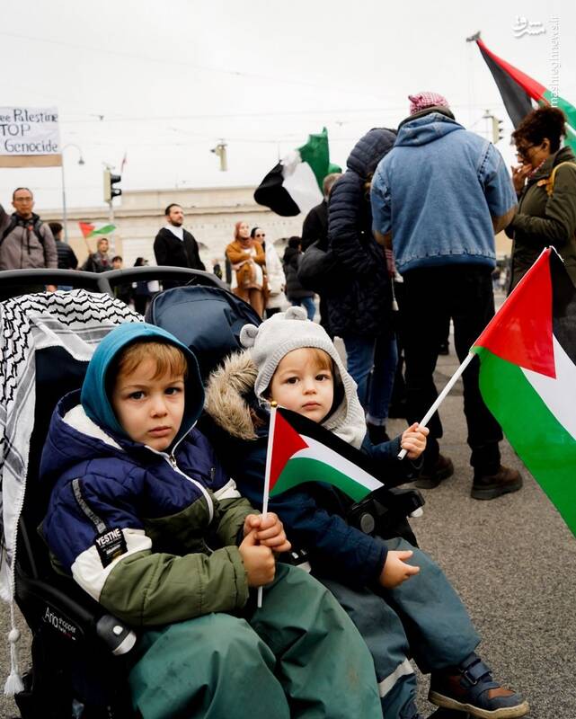 عکس/ تظاهرات حمایت از غزه و لبنان در اتریش