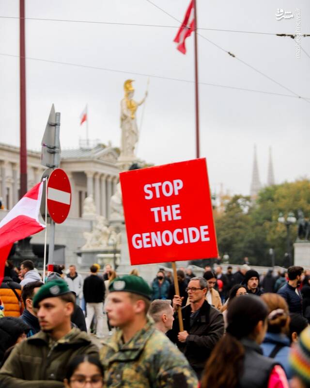 عکس/ تظاهرات حمایت از غزه و لبنان در اتریش