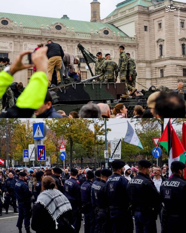 عکس/ تظاهرات حمایت از غزه و لبنان در اتریش