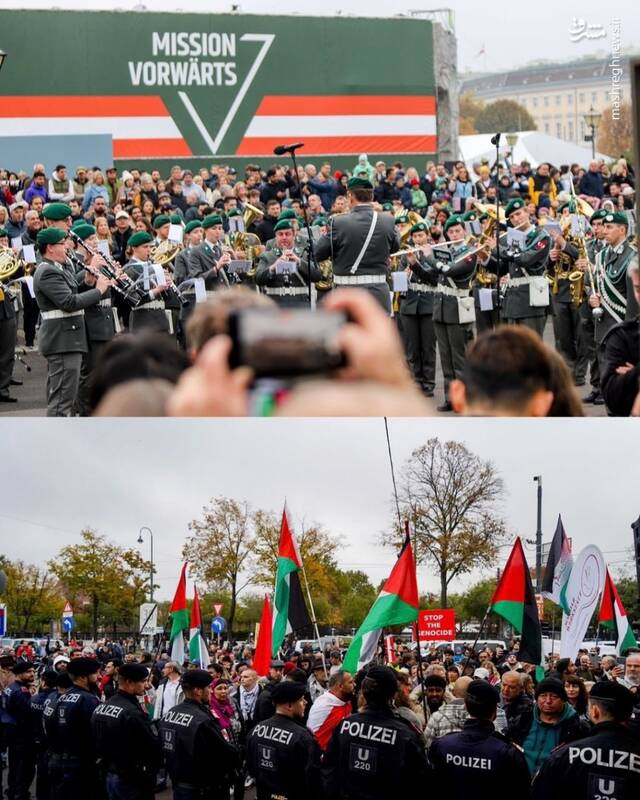 عکس/ تظاهرات حمایت از غزه و لبنان در اتریش