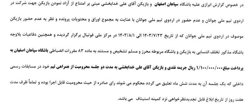 کمیته انضباطی فدراسیون فوتبال ,