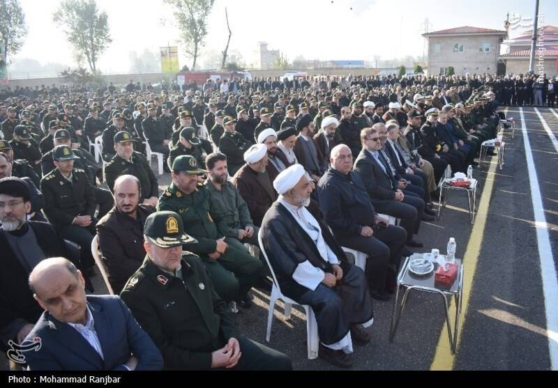 عکس/ وداع مردم گیلان با ۲ شهید امنیت