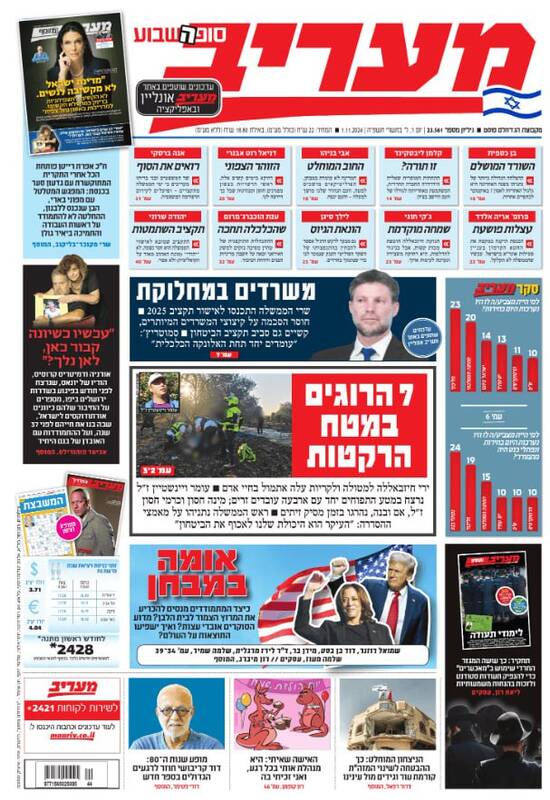 صفحه نخست روزنامه های عبری زبان/ خشم صهیونیستها از تلفات ناشی از حملات حزب الله لبنان