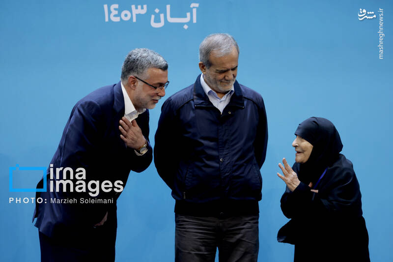 عکس/ حضور پزشکیان در مراسم گرامیداشت مقام پرستار