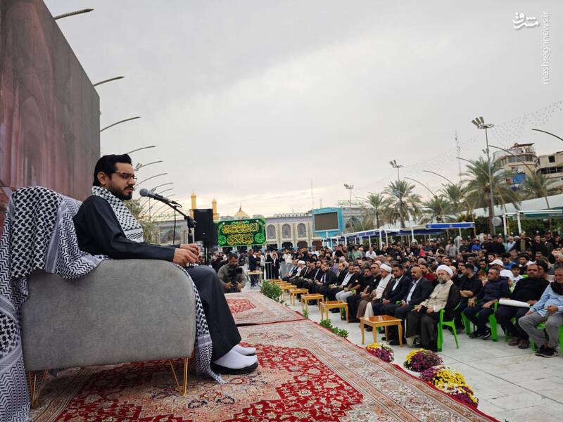 به روایت تصویر/ برگزاری مراسم چهلمین سالروز شهادت سیدحسن نصرالله در کربلا