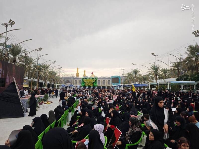 به روایت تصویر/ برگزاری مراسم چهلمین سالروز شهادت سیدحسن نصرالله در کربلا