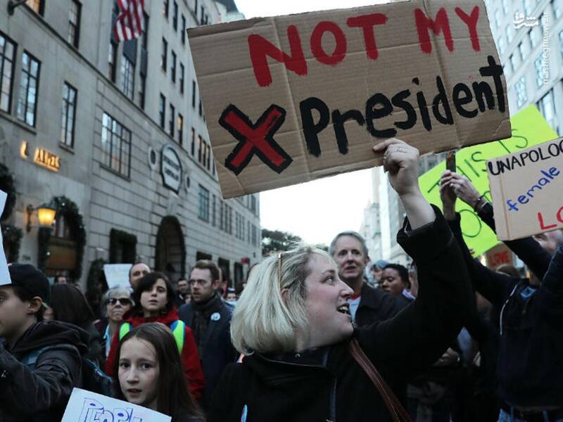 عکس/ تظاهرات ضد ترامپ در آمریکا