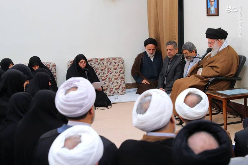 عکس/ دیدار اعضای "جامعة الزهراء" با رهبر انقلاب