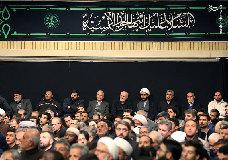 عکس/ اولین شب مراسم عزاداری حضرت زهرا (س) با حضور رهبر انقلاب
