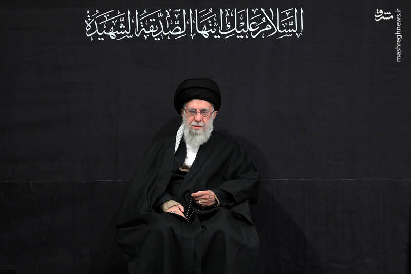 عکس/ اولین شب مراسم عزاداری حضرت زهرا (س) با حضور رهبر انقلاب