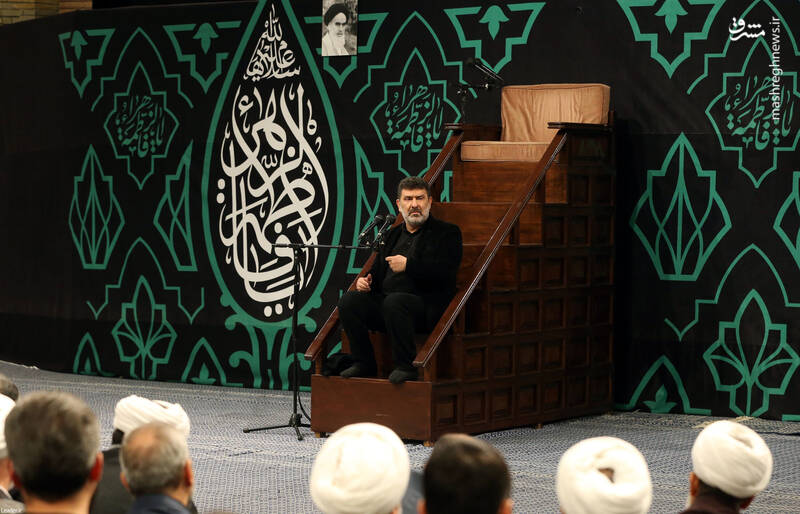 عکس/ اولین شب مراسم عزاداری حضرت زهرا (س) با حضور رهبر انقلاب