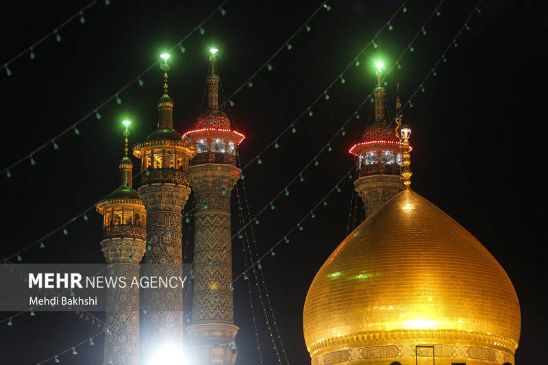 عزاداری شهادت حضرت زهرا(س) در حرم حضرت معصومه(س)