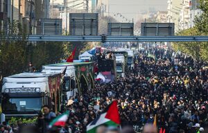 تشییع پیکر شهدای گمنام در تهران