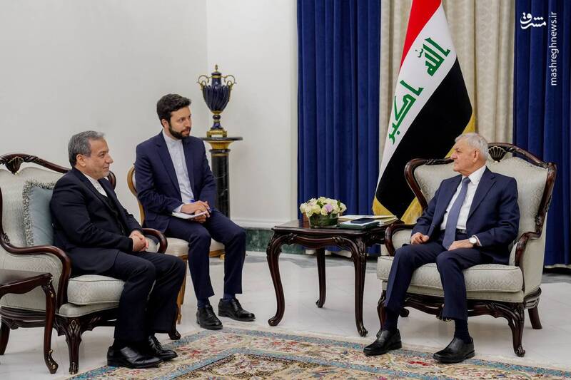 عکس/ دیدار عراقچی با رئیسجمهور عراق