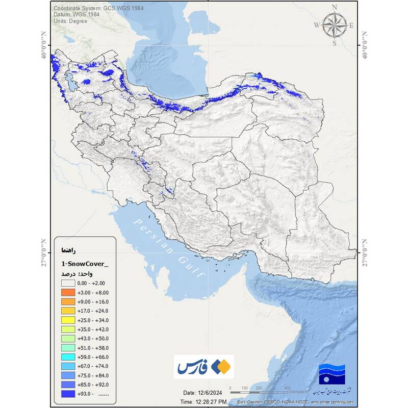 امسال ۵ برابر پارسال برف باریده است