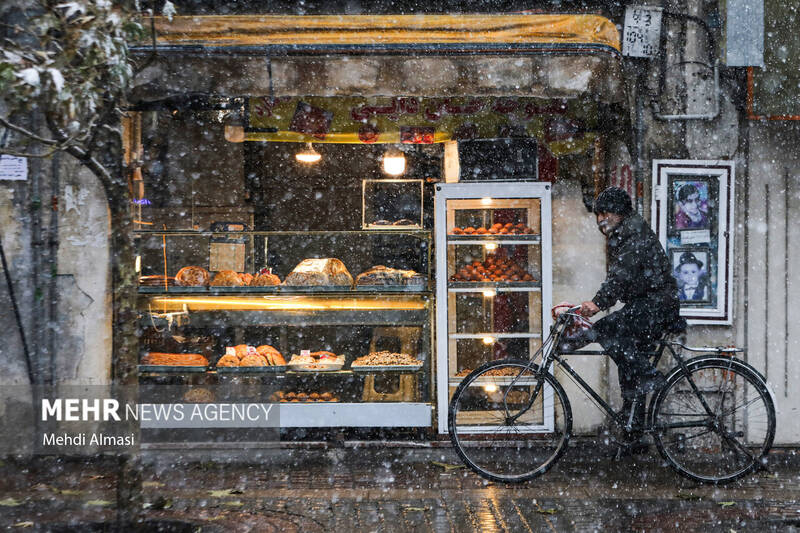 بارش برف پاییزی در زنجان