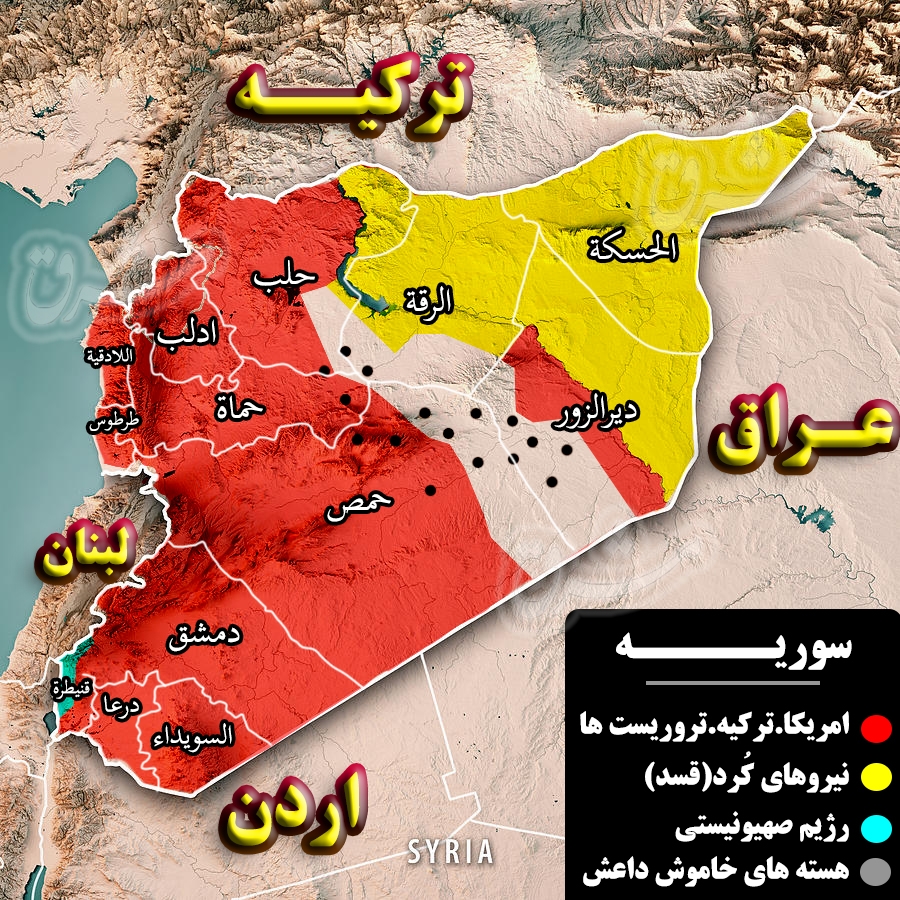 آخرین تحولات سوریه پس از سقوط دولت مرکزی/ تروریستهای تحریر الشام کدام مناطق و استانها را اشغال کردند؟ + نقشه میدانی