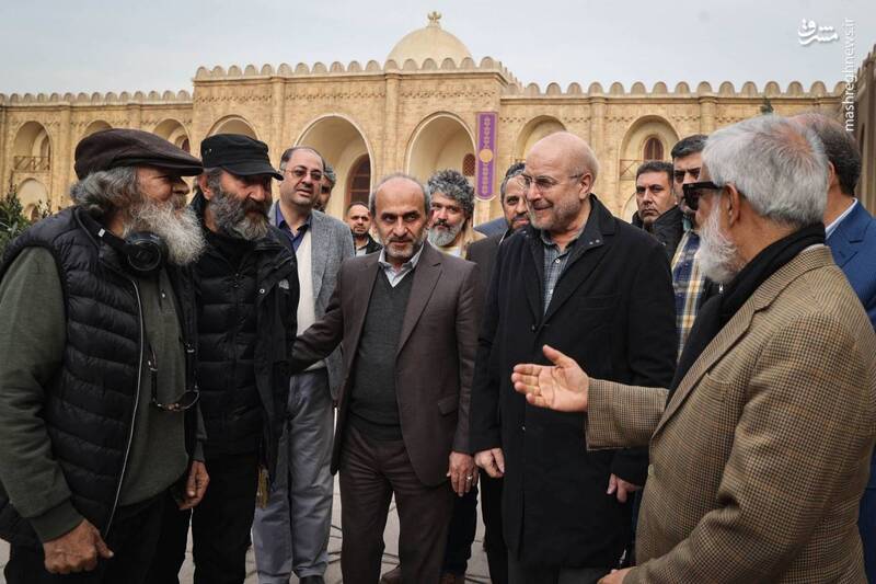عکس / بازدید قالیباف از پشت صحنه "سلمان فارسی" و "موسی کلیمالله" 6