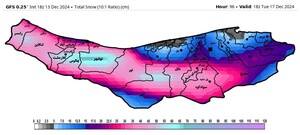 پیش‌بینی بارش برف یک متری در ایران