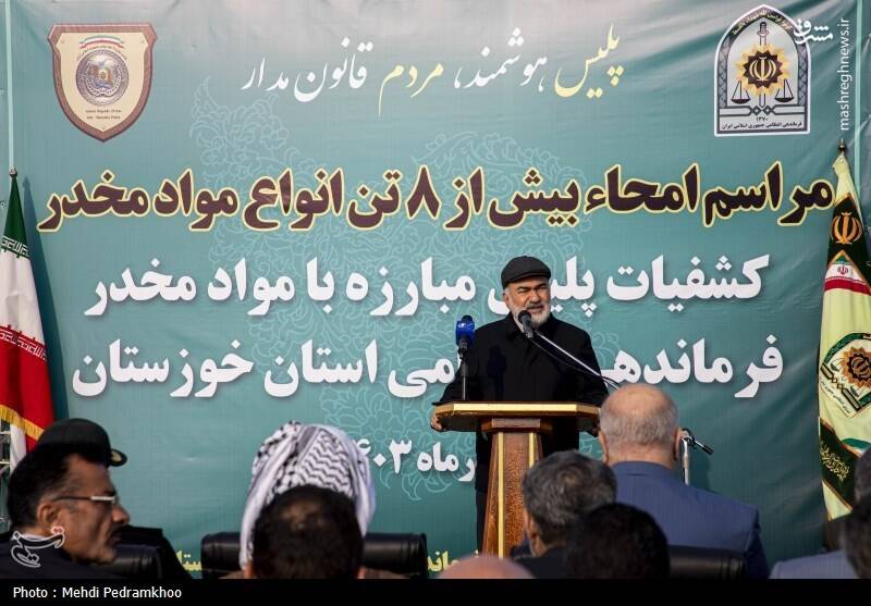 عکس / امحای 8 تن انواع مواد مخدر در اهواز 14
