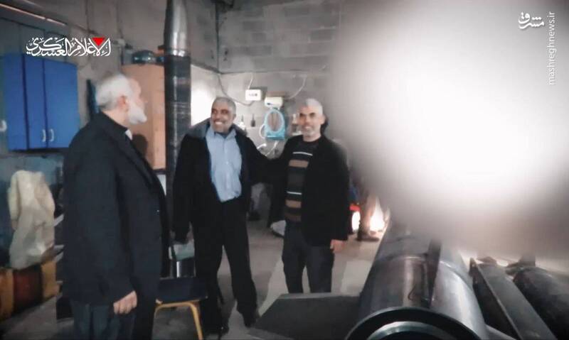 تصاویری از فرماندهان شهید حماس در کارگاههای ساخت موشک