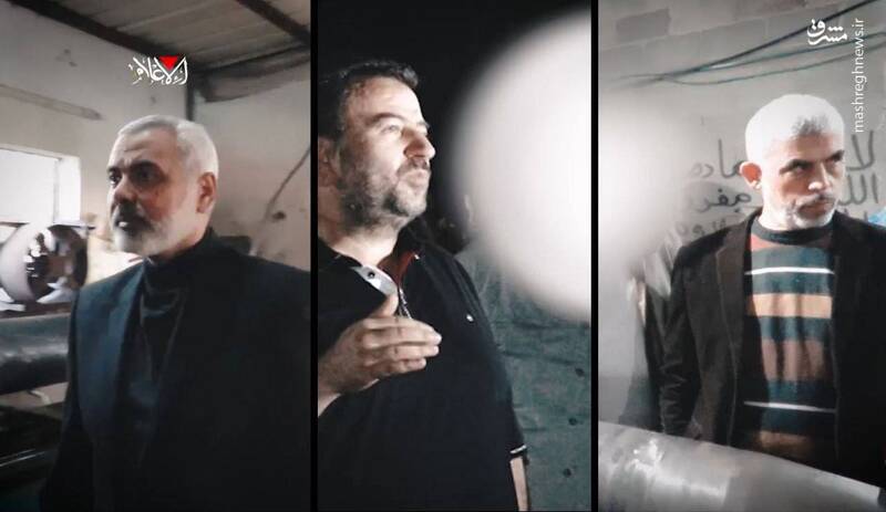 تصاویری از فرماندهان شهید حماس در کارگاههای ساخت موشک